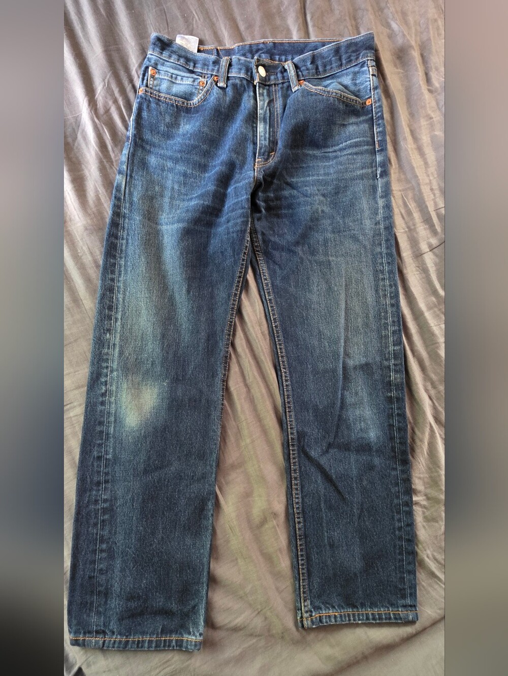 Levi’s 505 Men’s Jeans 34x32 Regular Fit Straight Leg Blue Denim 100% Cotton